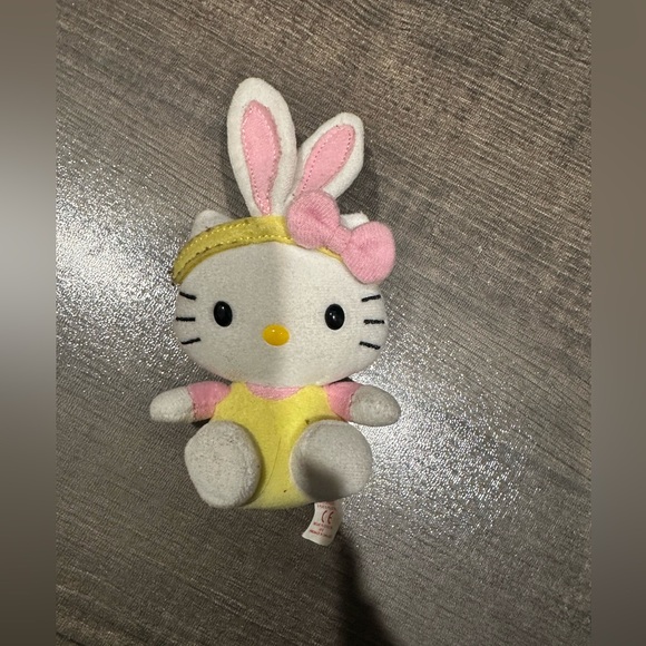 TY Beanie Babies Hello Kitty Bunny Plush 8" Sanrio Easter Spring - Picture 1 of 7